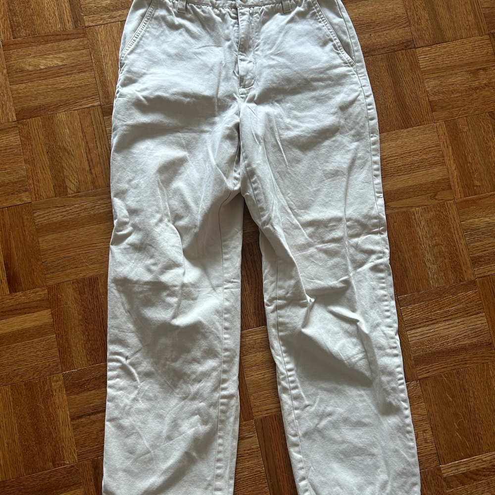Sunday Best White High-Rise Straight Leg Trousers